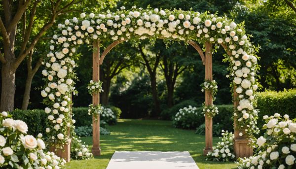 Confectionner son arche de cérémonie en fleurs